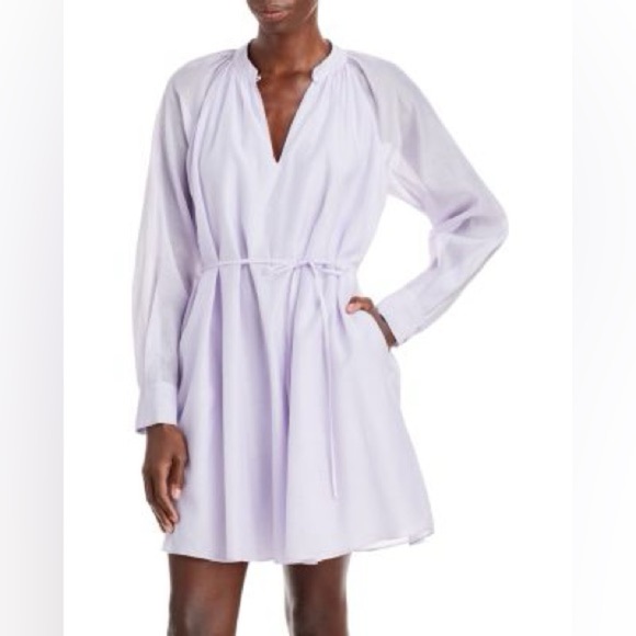 Rebecca Taylor
V Neck Tie Waist Dress - Picture 1 of 6